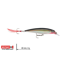 Wobler jednodílný X Rap RAPALA 4 cm Wobler jednodílný X Rap RAPALA 4 cm