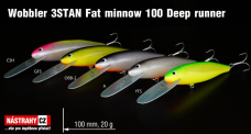 Wobler 3STAN Fat minnow 100 deep runner