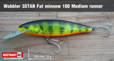 Wobler 3STAN Fat minnow 100 medium runner